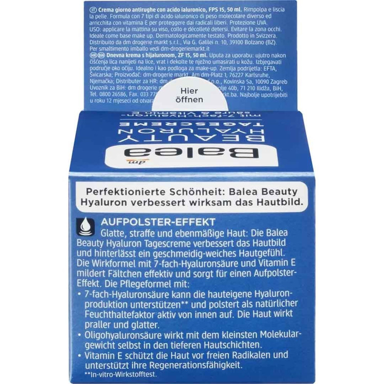 کرم آبرسان صورت ضد چروک بیوتی هیالورون باله آ با SPF 15