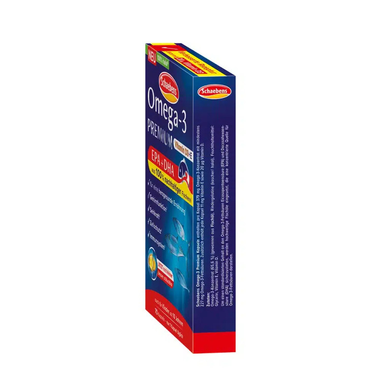 کپسول امگا 3 پریمیوم شابنز آلمان ۷۰ عددی