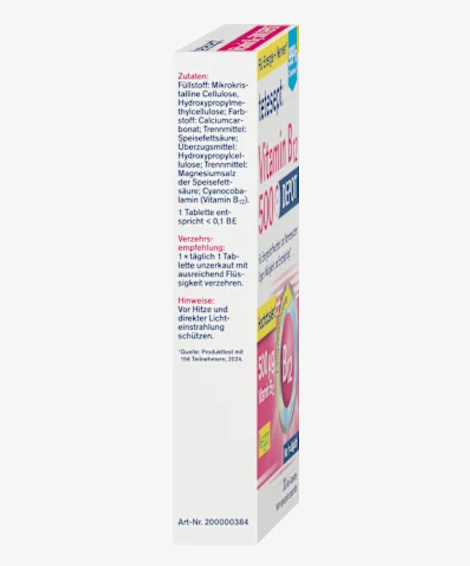 قرص ویتامین B12 تتسپت 500 میکروگرم دپو (Tetesept Vitamin B12 500 Depot) | 30 عددی
